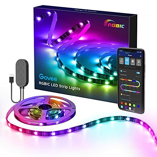 Govee RGBIC TV LED Backlight LED Lights for TV with APP Control Music Sync Sc...