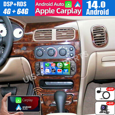 For Dodge Intrepid 1998-2004 Android14 Apple CarPlay Car Radio Stereo GPS 4+64GB