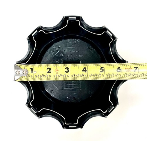 2020-2024 Silverado HD Center Cap 23378307 Qty 4 Black w/ Black Bowtie Logo OEM - Picture 4 of 5