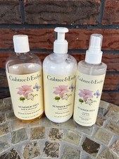 3 Crabtree Evelyn Summer Hill Bath Shower Gel Body Lotion Soothing Body Mist