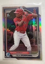 2024 Bowman Chrome Felix Morrobel 1st Refractor #d 15/499