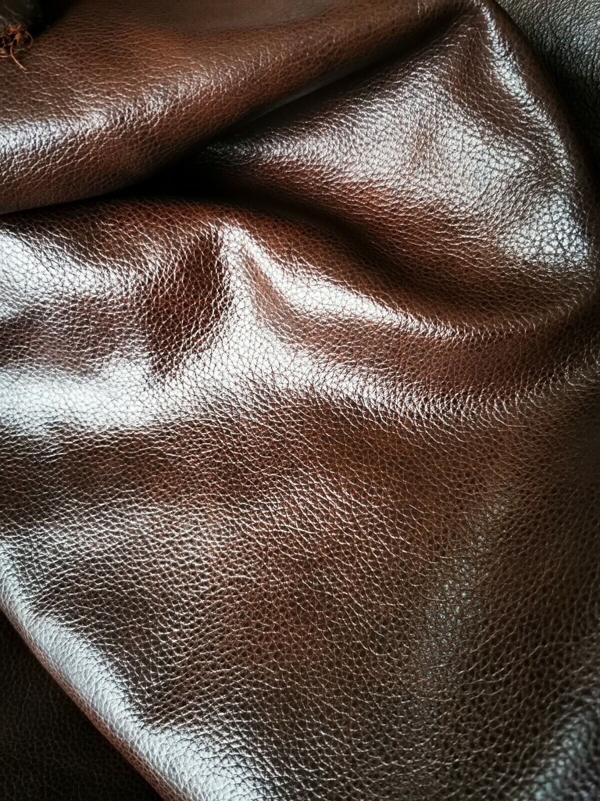 Quality Leather Upholstery Hide ( Dark Brown) Nowy regularny sklep