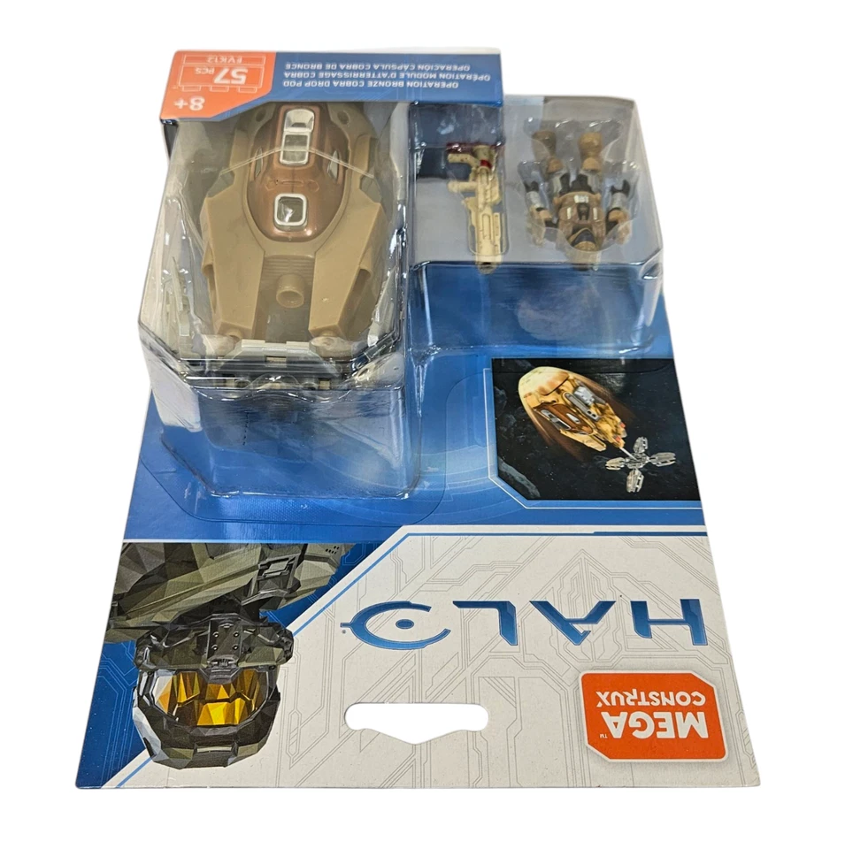 HALO OPERATION BRONZE COBRA DROP POD MICRO FIGURE SET MEGA CONSTRUX 57pc 2018 - Image 4 of 4