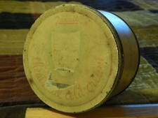 Rexall Pharmacy Drug Store  Theatrical Cold Cream  Empty Tin Can  Vtg USA 