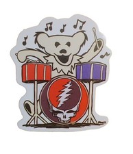 Grateful Dead Dancing Bear Drummer Drums Sticker Dead Co. Decal