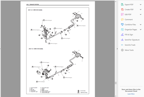 WORKSHOP MANUAL SERVICE & REPAIR GUIDE for 1988-2003 SUZUKI SWIFT +WIRING - Picture 4 of 5