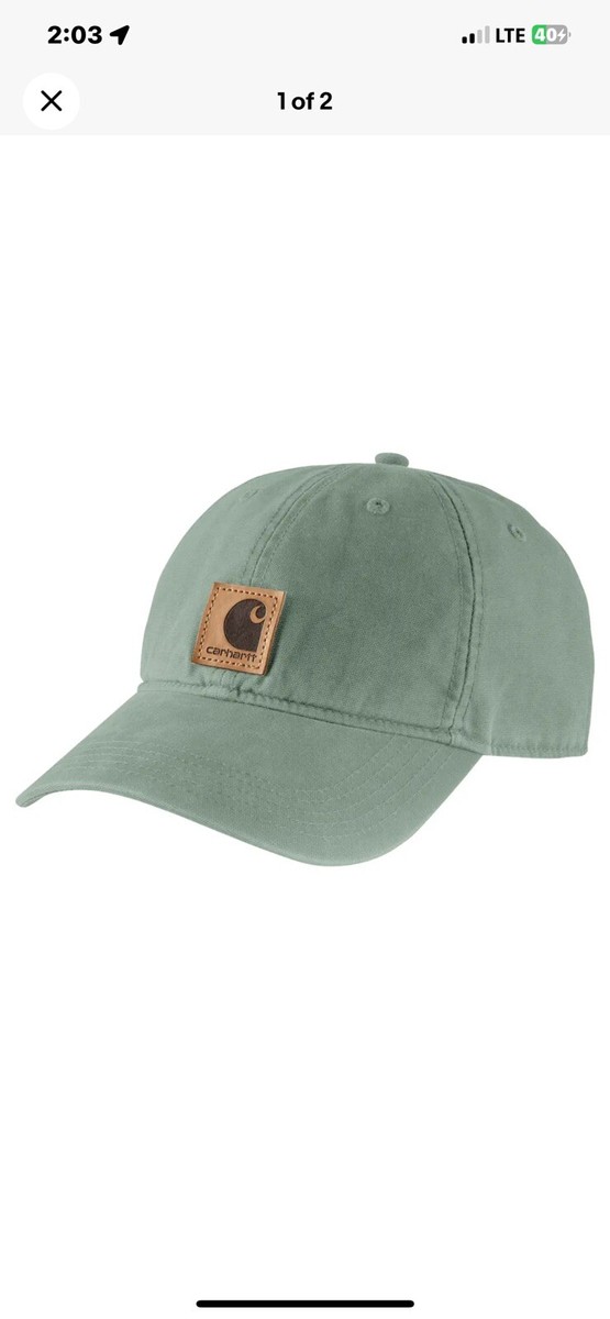 Carhartt Force Odessa Canvas Logo Hat/Cap Jade Green