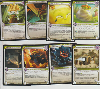 Lot x8 Wakfu TCG Blop Coco Royal Cards [Ogrest 55/162]... French EX