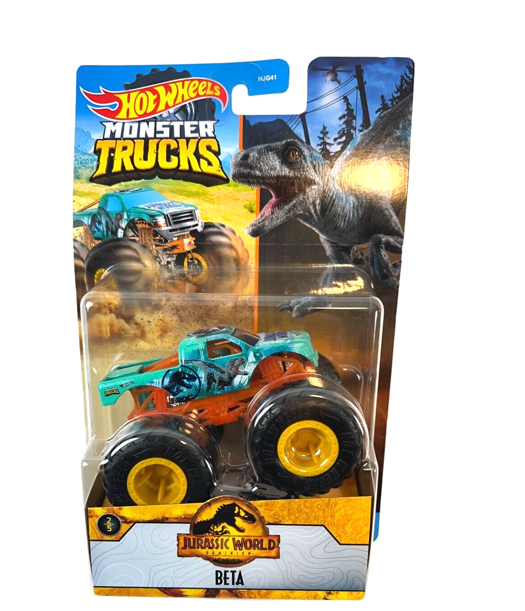 Hot Wheels Jurassic World Monster Trucks Beta Dinosaur New Sealed