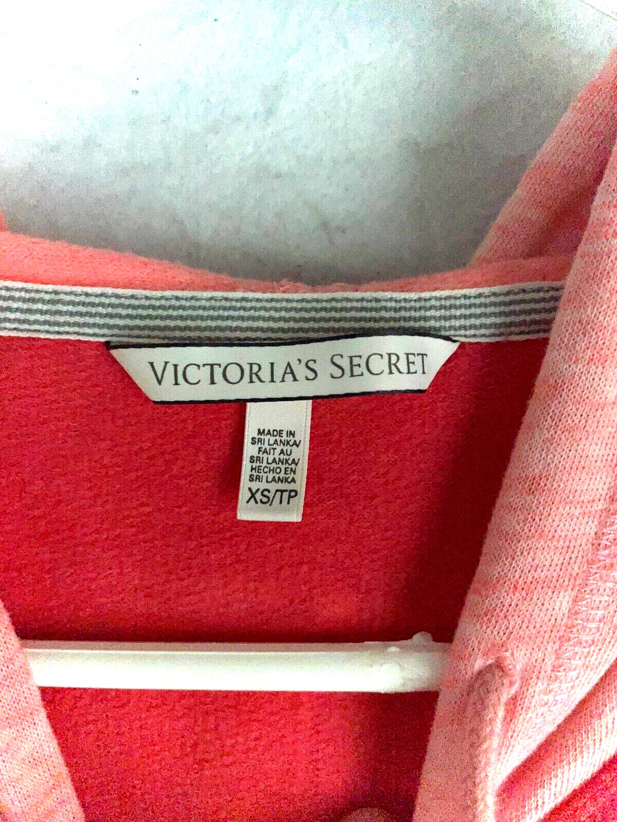 UNDERCOVER Felpa con cappuccio Victoria Secret Supermodel Angels Wings in pile XS rosa con coulisse