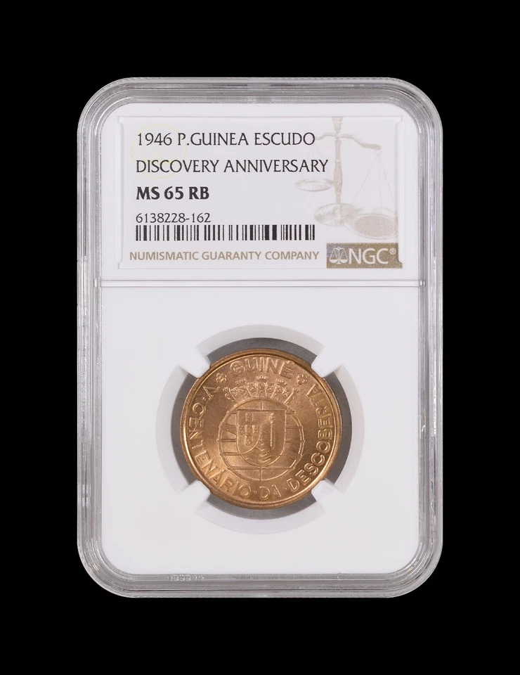 GUINEA. 1946, Escudo - NGC MS65 - Portuguese Guiné, Discovery, 500th Anniversary - Image 2 of 4