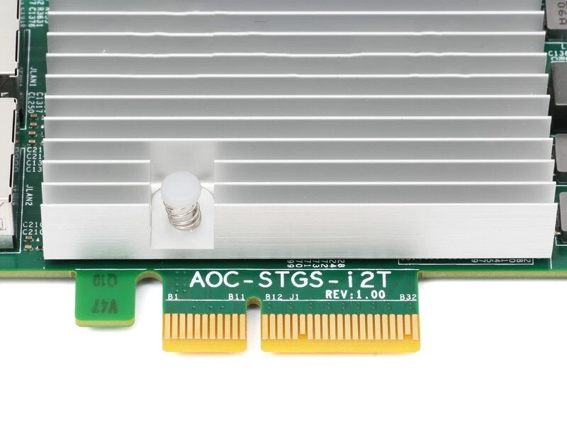 Supermicro 10Gb Dual Port Ethernet LAN PCI-E Adapter  Intel X550  Network Card - Image 2 of 4