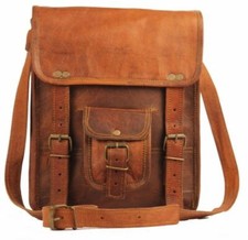 New Leather Messenger Laptop Bag Computer Case Shoulder Bag for Men Women