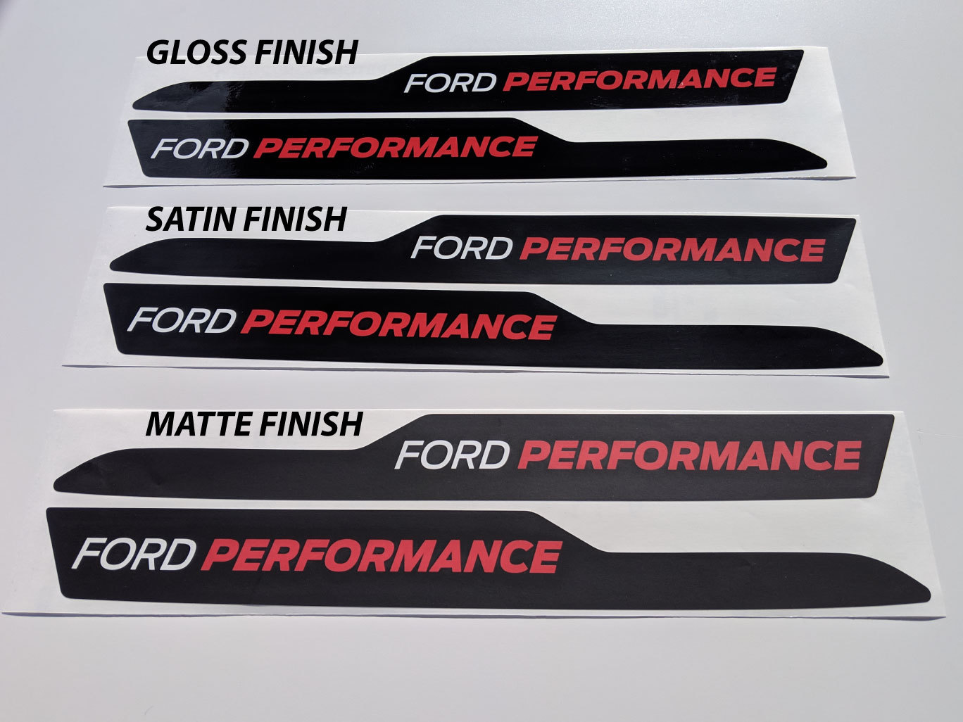 FORD F-150 Raptor Hood Graphics 2015-2019 Ford Racing Stripe Calcomanías