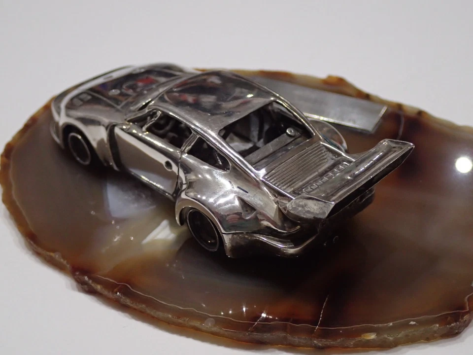 PORSCHE 935 TURBO 1976 MICHELE CONTI IN ARGENTO EDIZIONE LIMITATA SCALA 1:43 (S) - Immagine 4 di 4