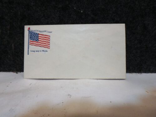 VINTAGE CIVIL WAR UNION PATRIOTIC COVER UNION AND THE CONSTITUTION LONG MAY IT - Picture 1 of 2