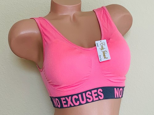 Lot 3-6 Women's Sports Bras Yoga Activewears Workout Gym Top PLUS No Excuse 4003 - 第 3/11 張圖片