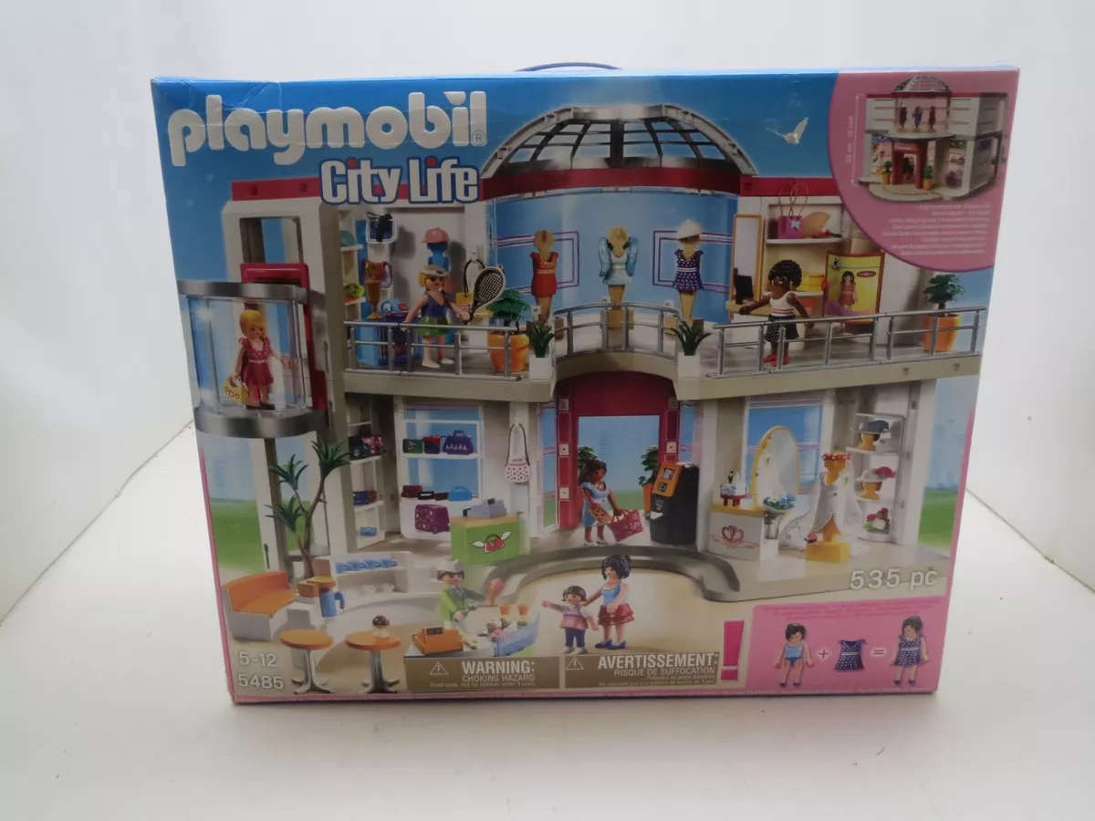 NEW Playmobil City Life 5485 Furnished Shopping Mall Playset