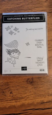Stampin Up CATCHING BUTTERFLIES Cling Stamp Set Stampin' Up! | eBay