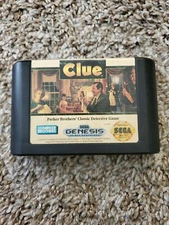 Clue Tested Authentic (Parkers Brothers Sega Genesis 1992) 16 Bit Retro