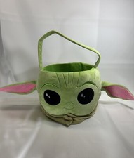 Star Wars Easter Basket Plush The Child Mandalorian Baby Yoda 8" Green Basket