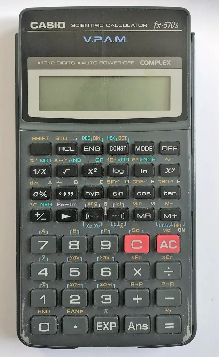 Casio Fx 570S Scientific Calculator V.P.A.M. Parts ONLY NOT WORKING