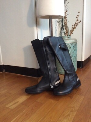 BALLY Amelia Luxus- Lederstiefel in Gr. 35,5 mit leicht variablem Schaft