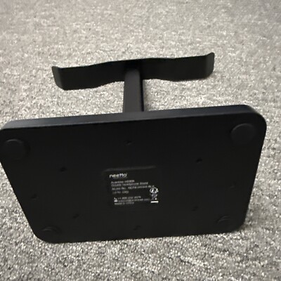 Support Double Pour Casques Audio - Neetto HS908 Noir, Stable Et Design, Organisation Bureau