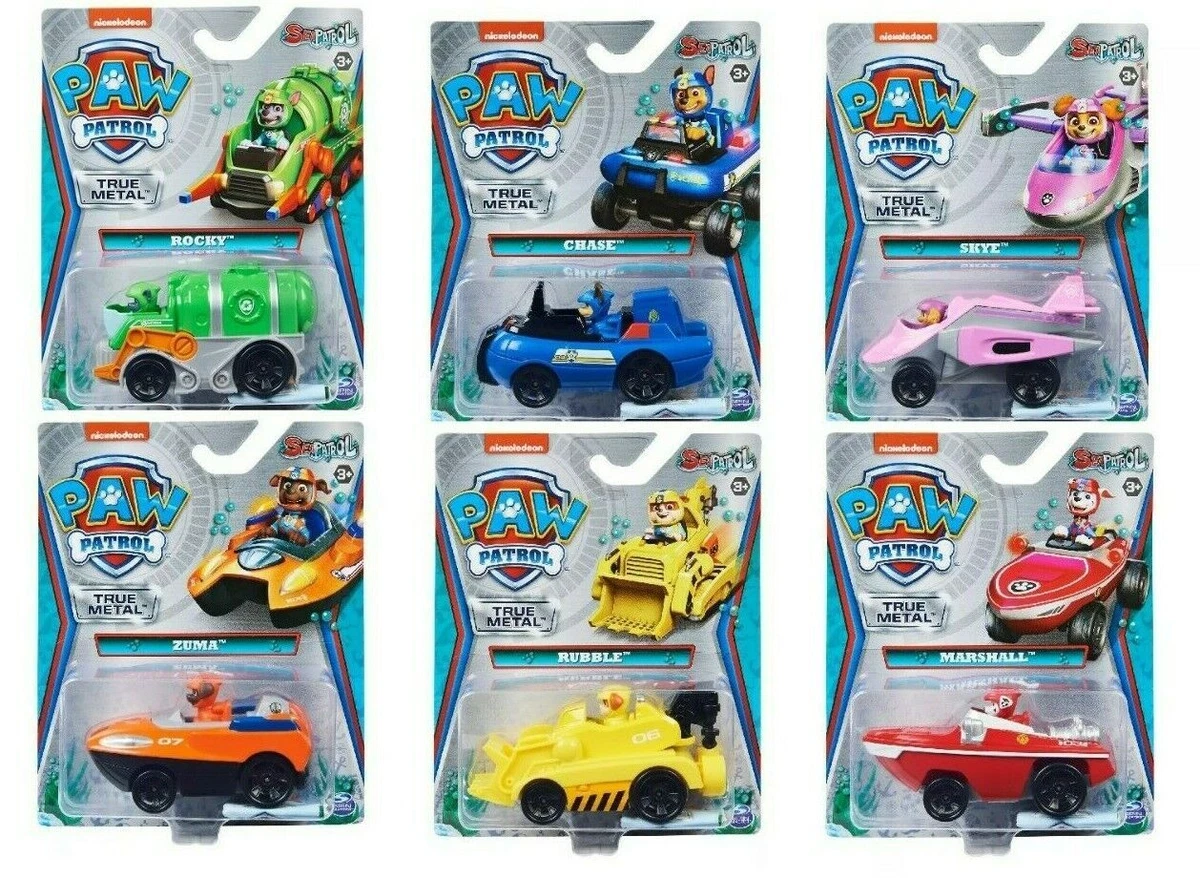 Paw SEA PATROL Rescue True Metal Die-Cast Vehicle Car YOU CHOOSE Nickelodeon