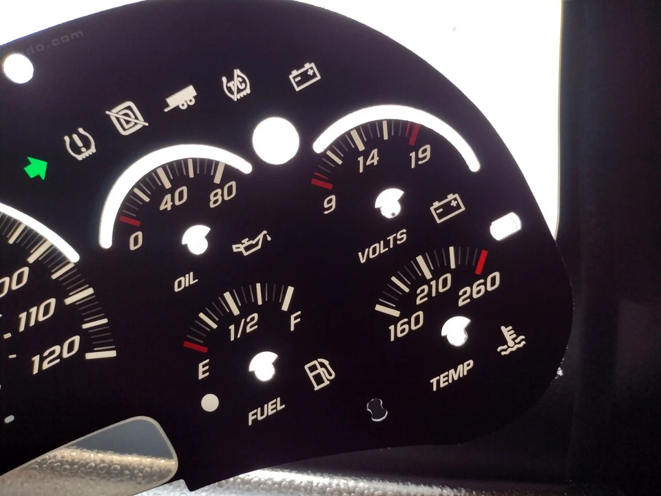 Superposición facial calibre negro Speedo Daytona EE. UU. 03 04 05 Duramax diésel edición LED Foto 4 de 4