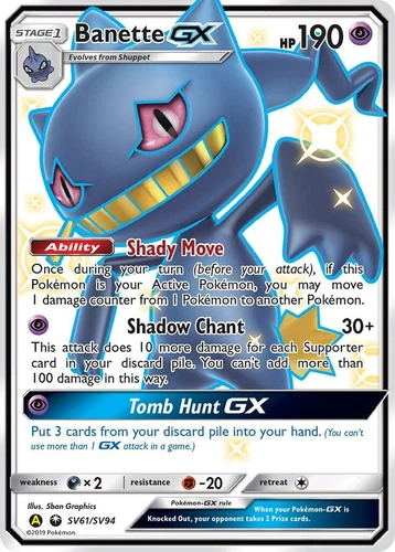 Banette GX SV61/SV94 Hidden Fates: Shiny Vault