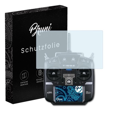 Bruni 2x Folie für Futaba 16SZ Schutzfolie Displayschutzfolie