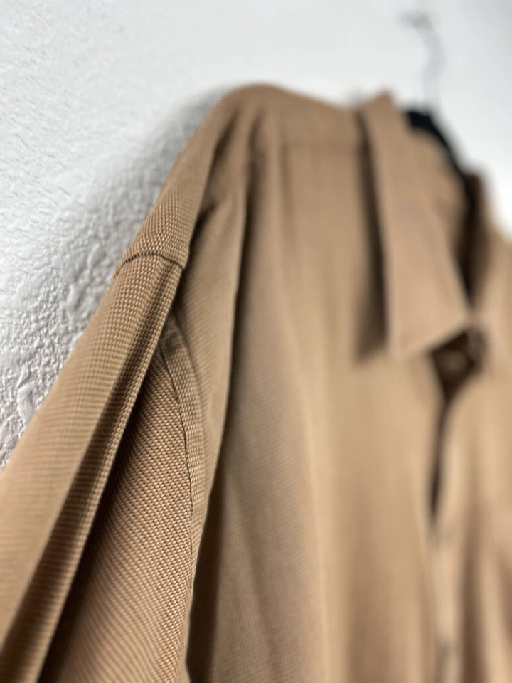 Camisa Cutter & Buck Para Hombre Grande 3XB Naranja Rayas Abotonadas Manga Larga LEER Foto 3 de 4