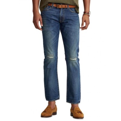 POLO RALPH LAUREN Men's Varick Slim Straight Jeans Size 36 X 30  New