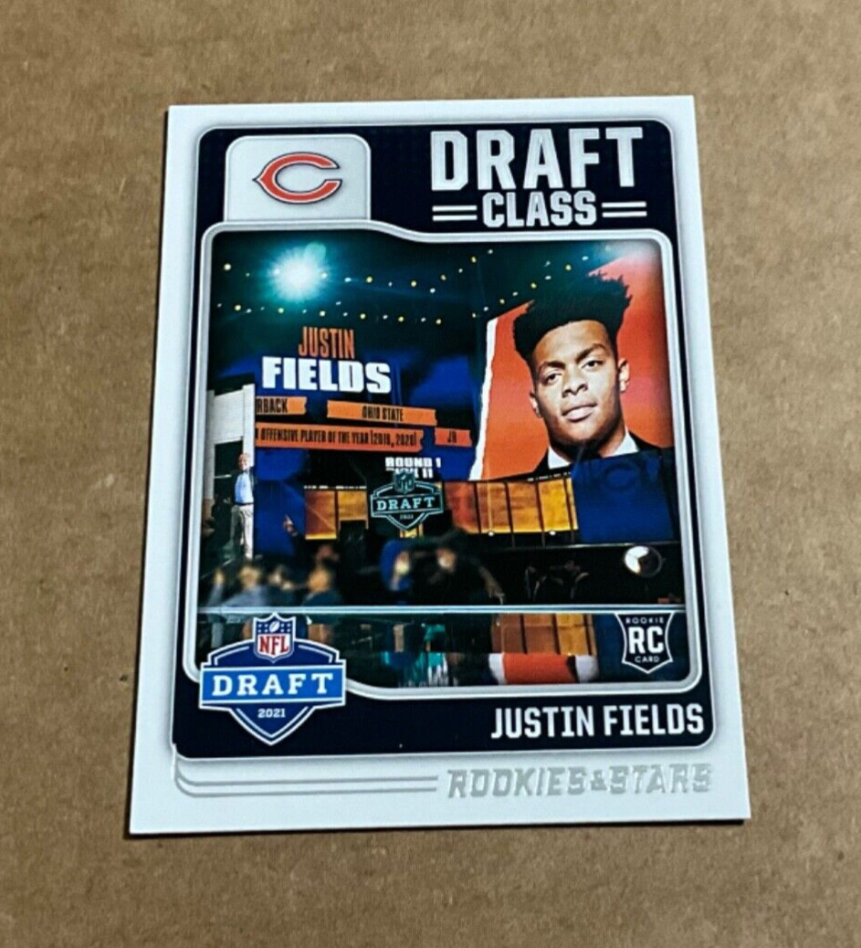 2021 Panini Rookies & Stars Draft Class DC-9 Justin Fields Rookie Bears - Jets