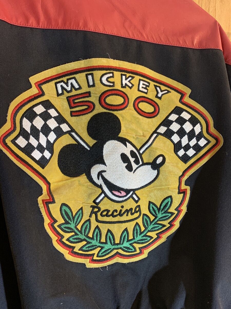 Vintage Mickey Mouse 500 Racing Walt Disney Leather Jeff Vintage Mickey Mouse 500 Racing Walt Disney Leather Jeff