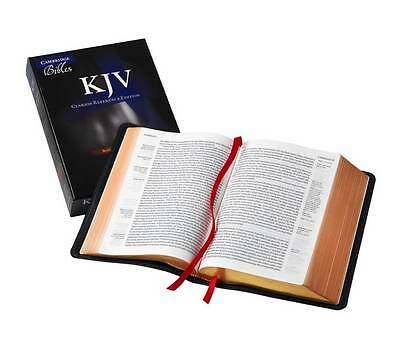 KJV Clarion Reference Bible, Black Edge-lined Goatskin Leather, KJ486:XE...