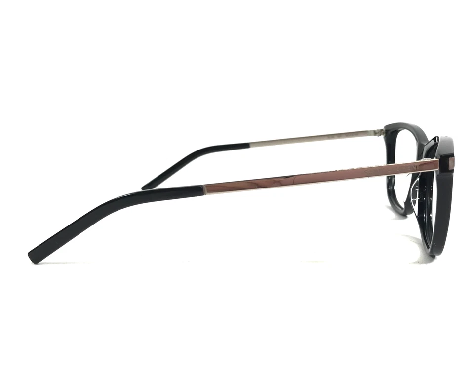 Monturas para gafas Saint Laurent SL92 007 negro plateado ojo de gato borde completo 52-15-140 Foto 3 de 4