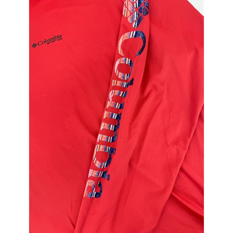 Camisa Columbia PFG Manga Larga Protección Solar Para Hombre XXL 2TG Roja Omni-Sombra Leer Foto 4 de 4