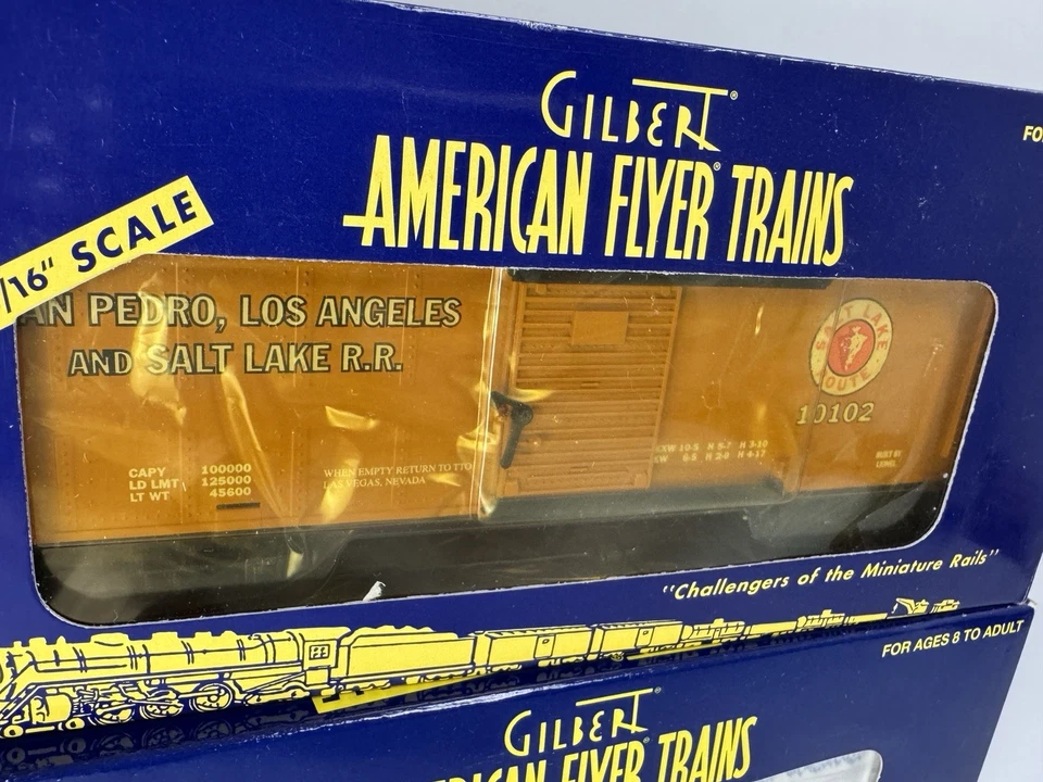 AC Gilbert American Flyer S Gauge RARE BOX CARS Train Car Lot (3) / New In Boxes - Image 3 of 4