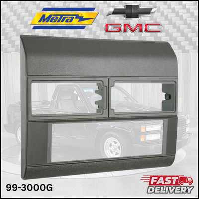 METRA 99-3000G / S-DIN RADIO DASH KIT 1988-1994 CHEVY/GMC FULL SIZE TRUCK (GRAY)
