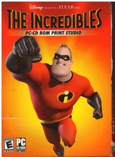The Incredibles PC-CD ROM Print Studio NEW Factory Sealed Disney Pixar