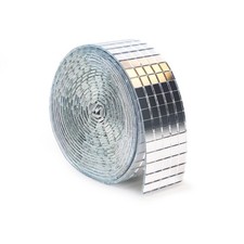 3000 Pieces Disco Ball Tiles Disco Mirror Tiles 5 mm X 5 mm Mosaic Square Glass