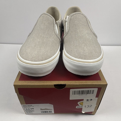 VANS Asher Deluxe Women s Slip-On Canvas Taupe/White VN0A3TL6TUP