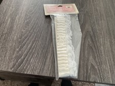 New  Factory Sealed Darice Wedding White Lace  Satin Garter