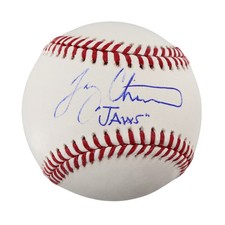 Joey Chestnut Autographed Signed Inscribed Jaws OMLB Baseball (CX Auth)