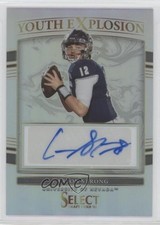 2022 Panini Select Draft Picks Silver Prizm Carson Strong #YE-CST Auto 0gm4