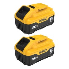 Genuine Dewalt 20V MAX Premium Lithium-Ion 6.0Ah Battery Pack 2 Pack - New