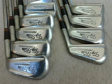 VINTAGE SPALDING TOP FLITE PROFESSIONAL 2-PW IRON SET SPALDING MEDIUM STEEL RH
