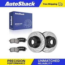 Front Drilled Slotted Brake Rotors Ceramic Pads for Subaru, Legacy 1996-2002